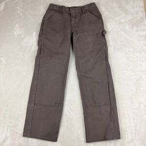 Image Authority Carpenter Pants Womens 10 Brown Double Knee Workwear Utility